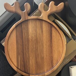 Wooden Moose Antler Serving Tray
